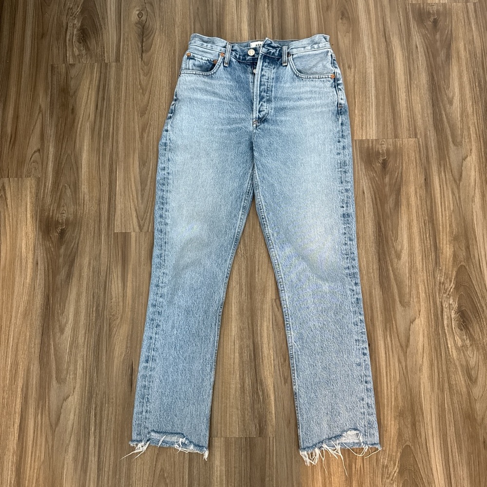 Agolde Riley Straight Crop Jeans